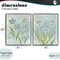 Stupell Industries Contoured Blue Petals 2pc Framed Giclee Set, design by Kim Allen